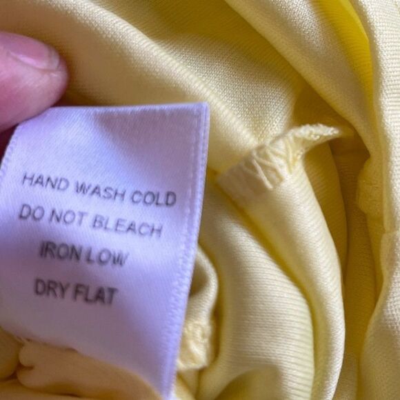 Yellow Lace Chiffon Enchanted Evening Maxi Dress | Size S - Picture 7 of 13